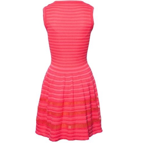 Pink/Red Missoni Striped Knit Mini Dress - Picture 3 of 9
